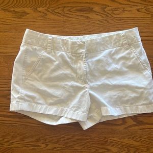 White J crew shorts